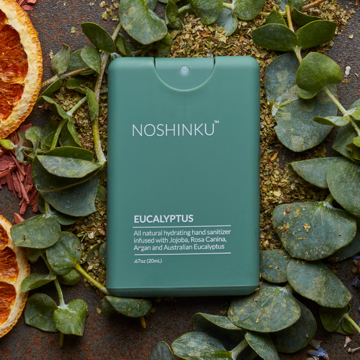 Noshinku Refillable Pocket Hand Sanitizer Set— Eucalyptus, Lavender and Lemon