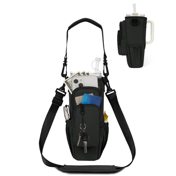 Water Bottle Sling Bag with Phone Pocket