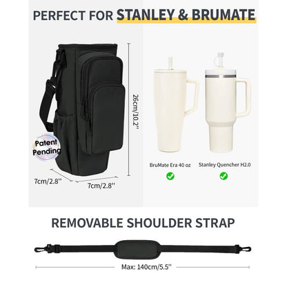 Water Bottle Sling Bag with Phone Pocket