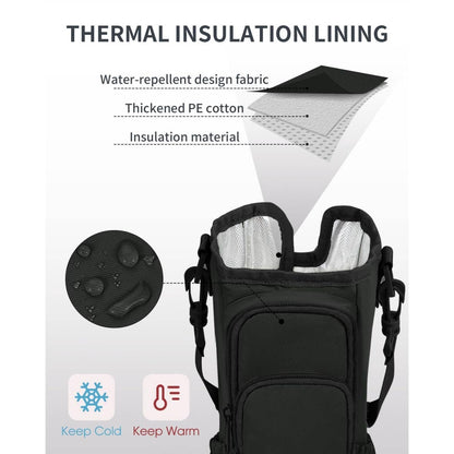 Water Bottle Sling Bag with Phone Pocket