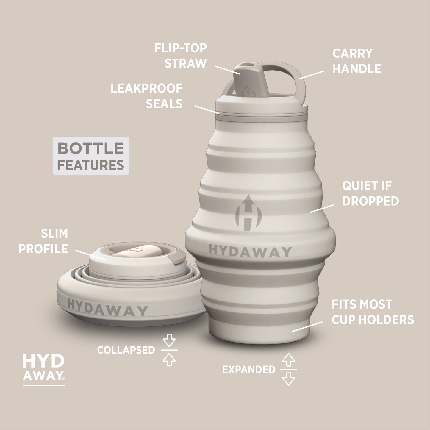 Collapsible Water Bottle | 17oz