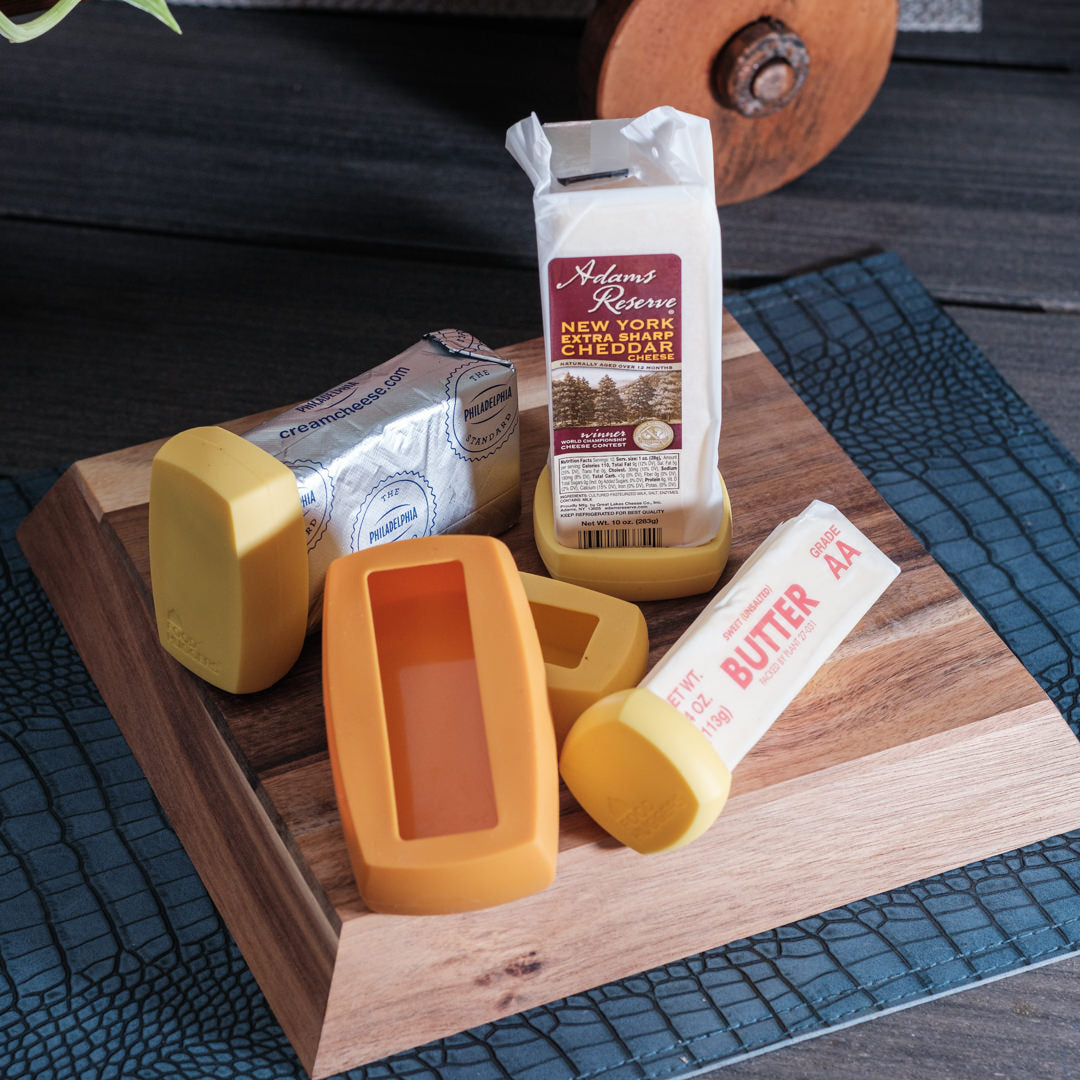 Silicone Food Savers: Cheese and Butter Set