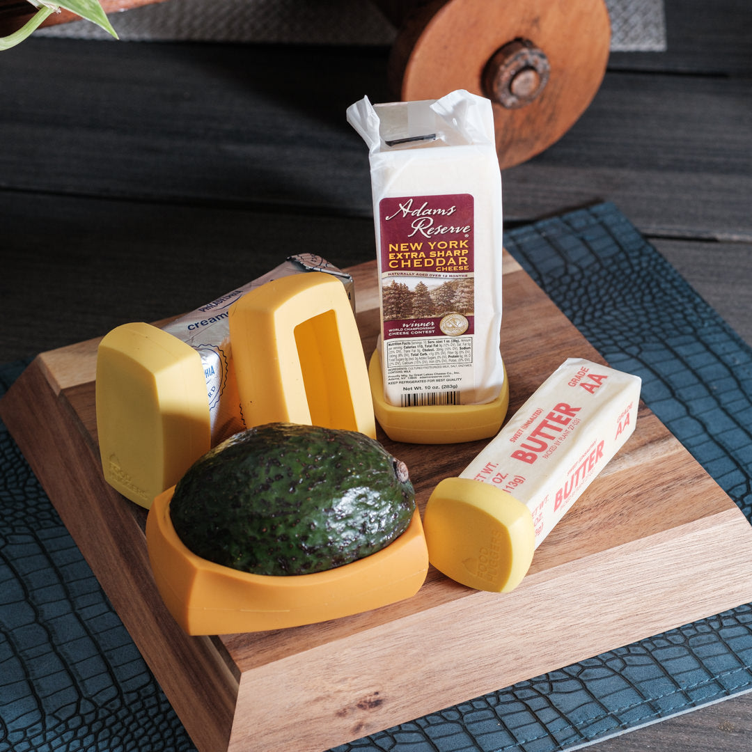 Silicone Food Savers: Cheese and Butter Set