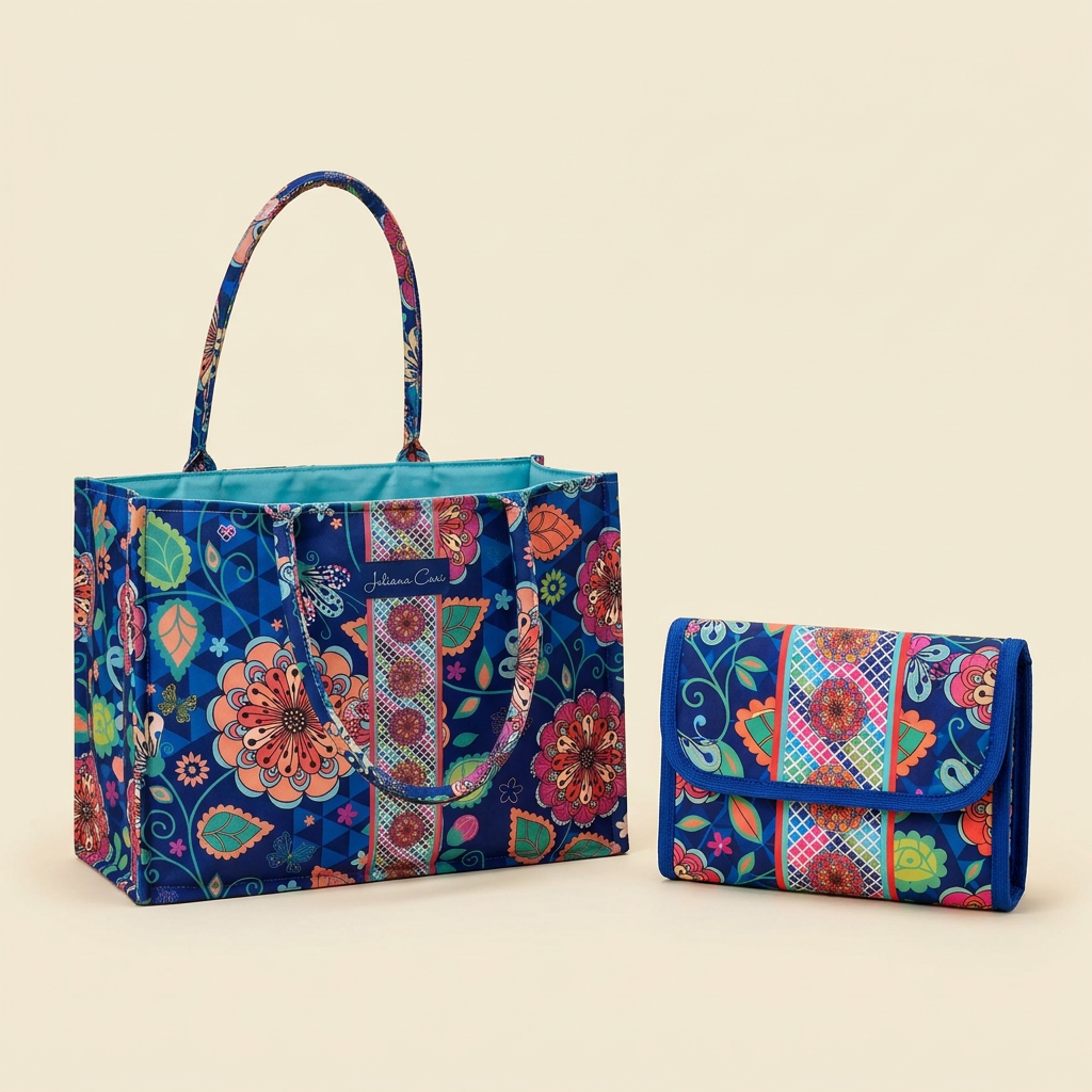 Midnight Garden matching bag and tote