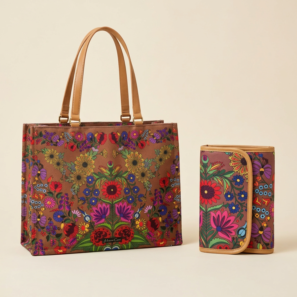 Wildflower Whimsy matching bag and tote